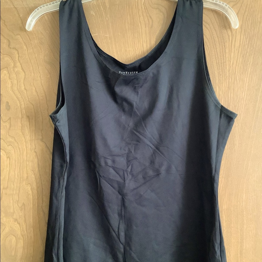 Black (size XL) and Ivory (size L) Dressy Tanks